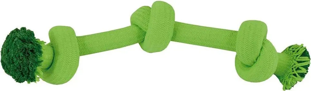 Nayeco Maxi-corde dentaire avec 3 nœuds coloris vert pour grand chien