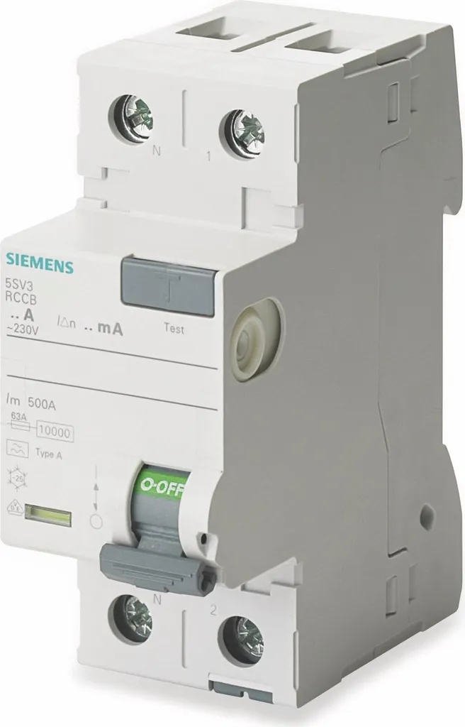 Siemens 5SV3314-6 Interrupteur Différentiel FI 2 Pôles 40A 30mA 230V