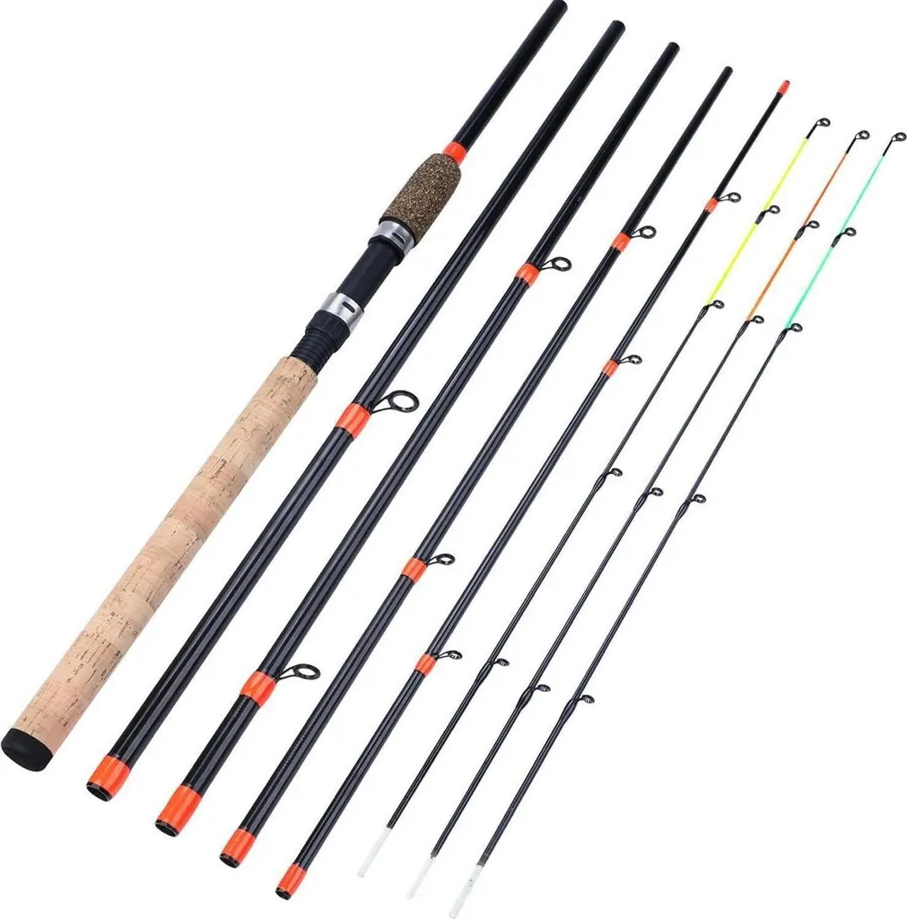 Canne à Pêche Travel Rod Sougayilang avec 3 Scions en Carbone et Fibre