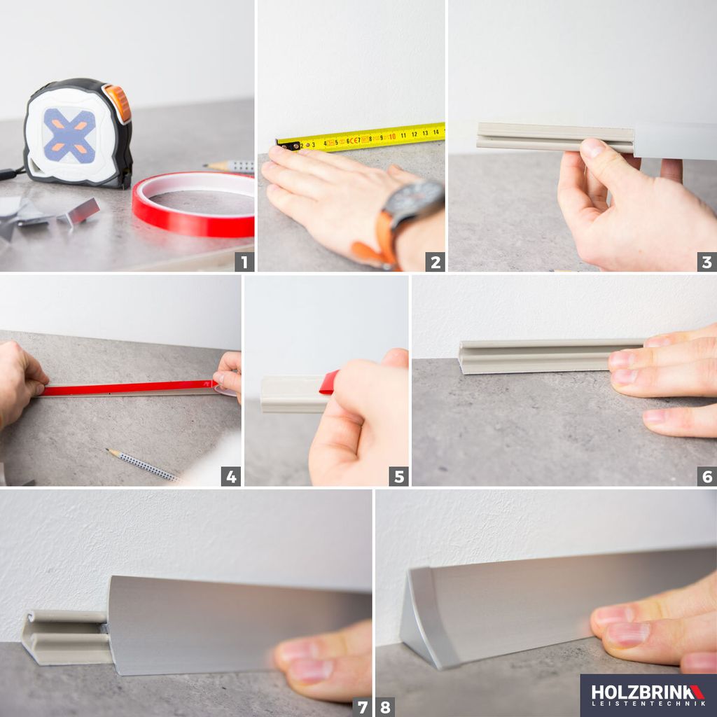 HOLZBRINK Küchenabschlussleiste Buche Küchenleiste PVC Produktbild 4