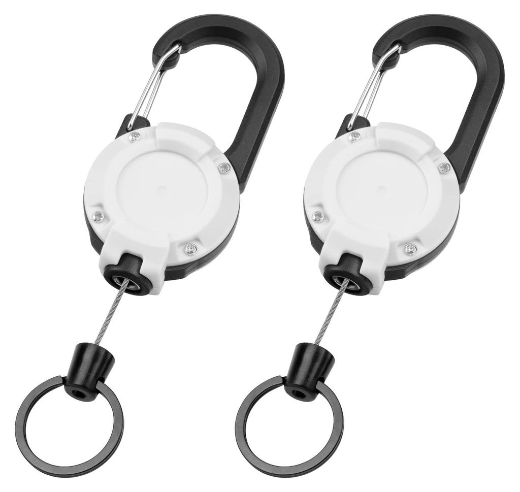 Porte-clés rétractable robuste, 2 porte-clés rétractables, Image du produit 