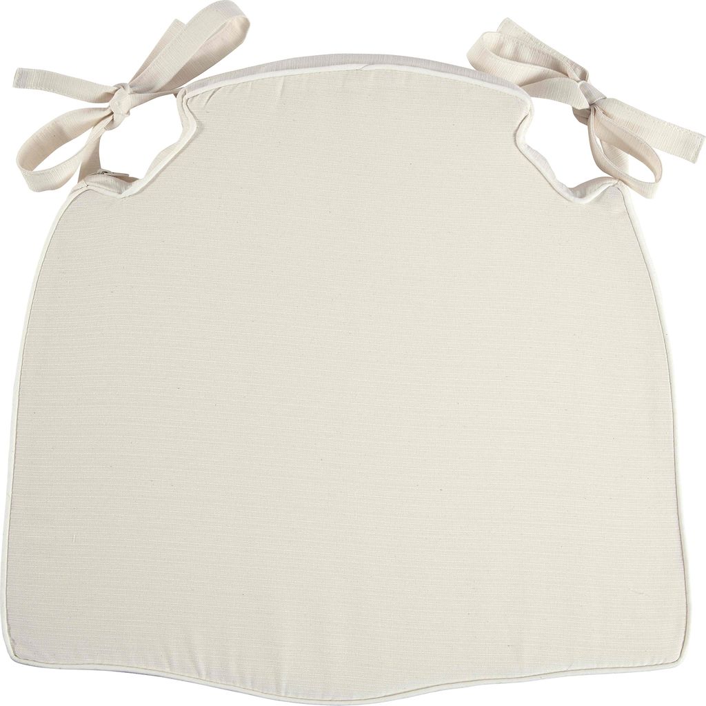 SIT Möbel Stuhlkissen | Bezug Canvas beige | mit Bändern | Produktbild 