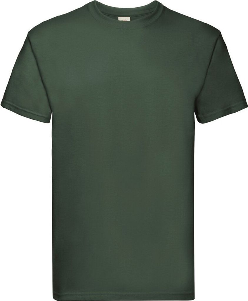 Fruit of the Loom - "Super Premium" T-Shirt für Herren RW9086 (L) (Flaschengrün)