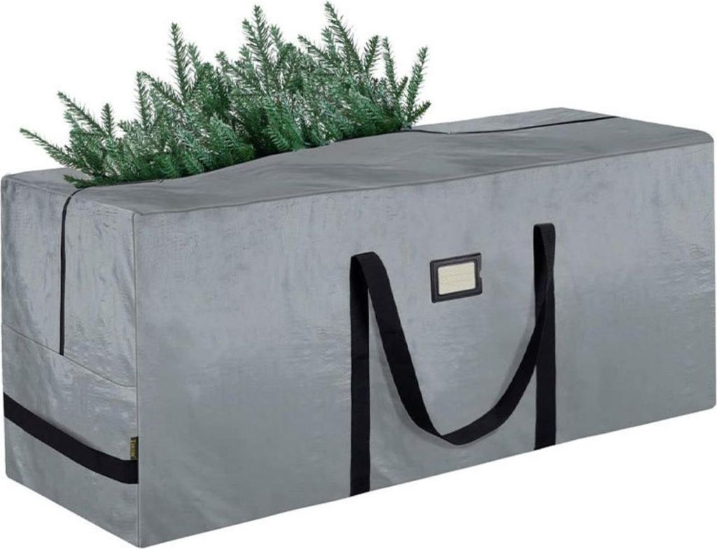 INF Weihnachtsbaum Aufbewahrungstasche PE Material, Mehrfarbig, Staubfrei Grau Groß