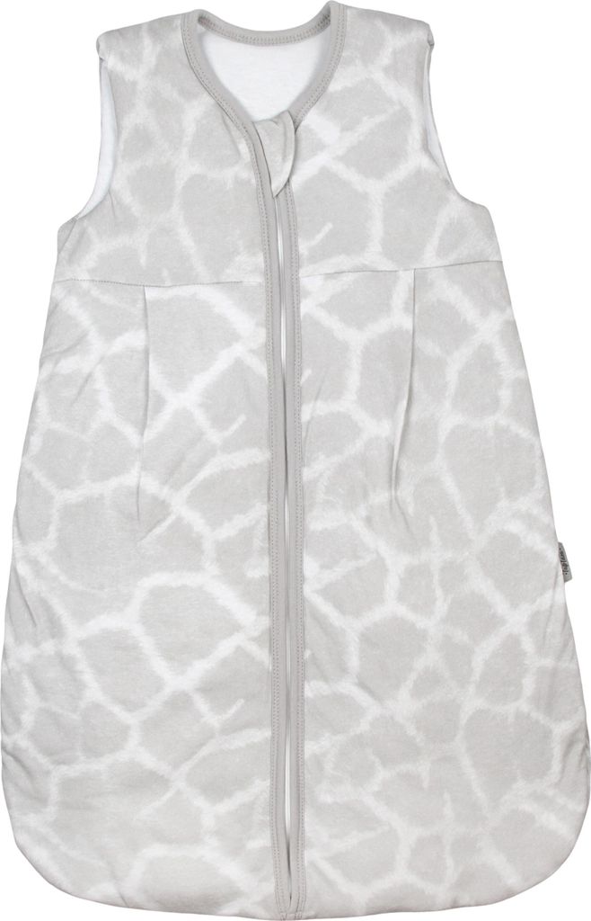 TupTam Ganzjahresschlafsack en Materialien 2.5 TOG Unisex Baby Schlafsack wattiert, Farbe: Leoprint Grau , Größe: 68-74