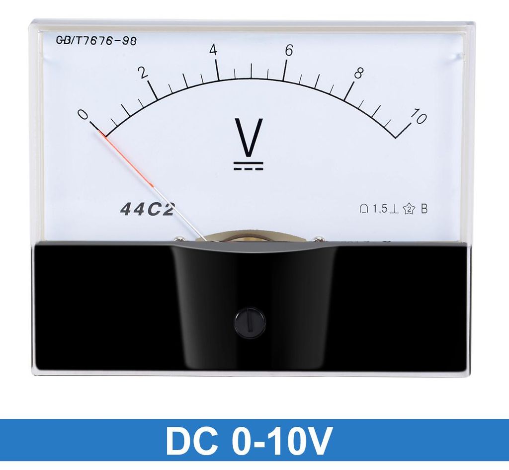 DC 0-10V Analog Platte Spannungsmesser Mssger?t Voltmeter 44C2 1,5% Fehler DE