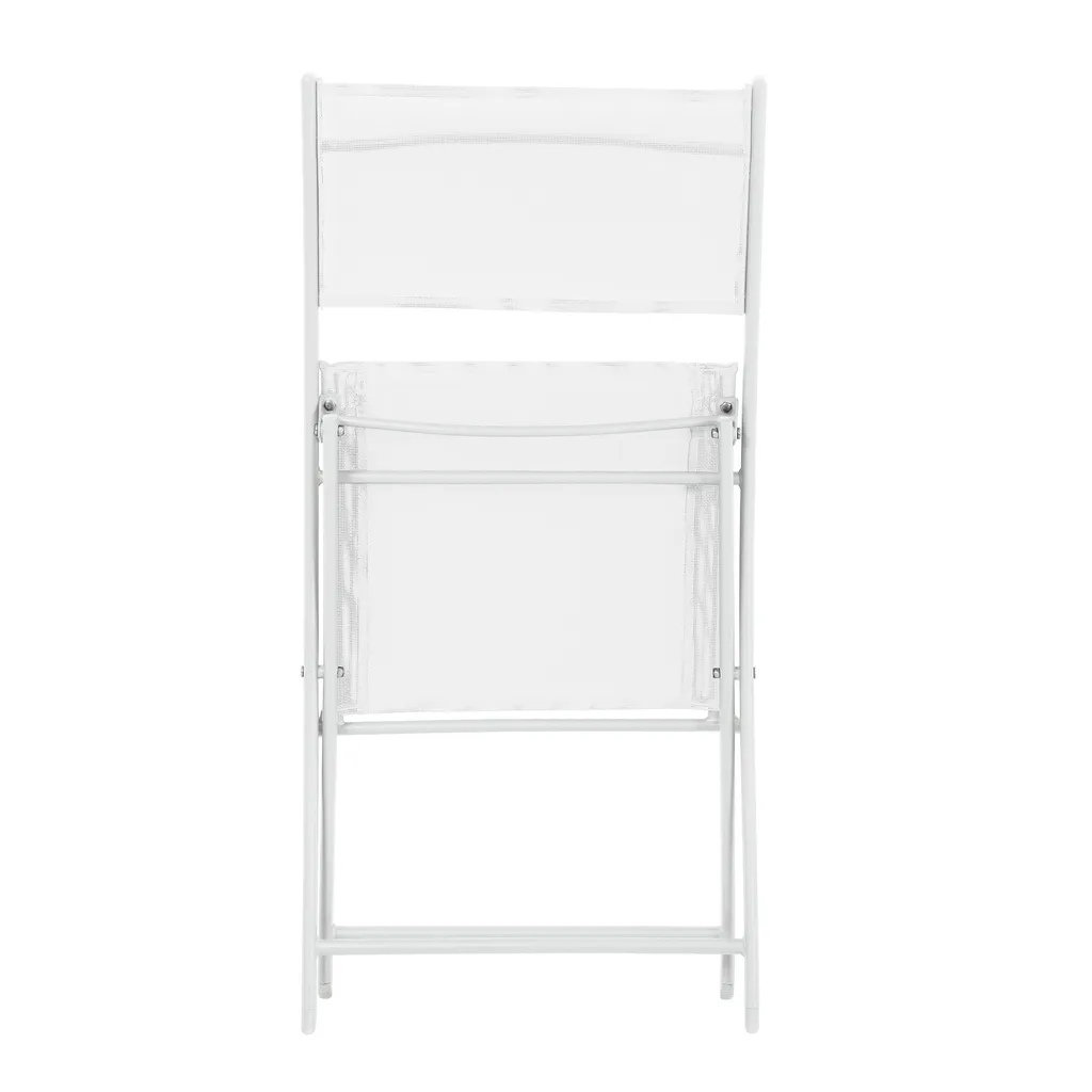 Set balcon pliable pour petits espaces - Solution gain de place blanc - 4
