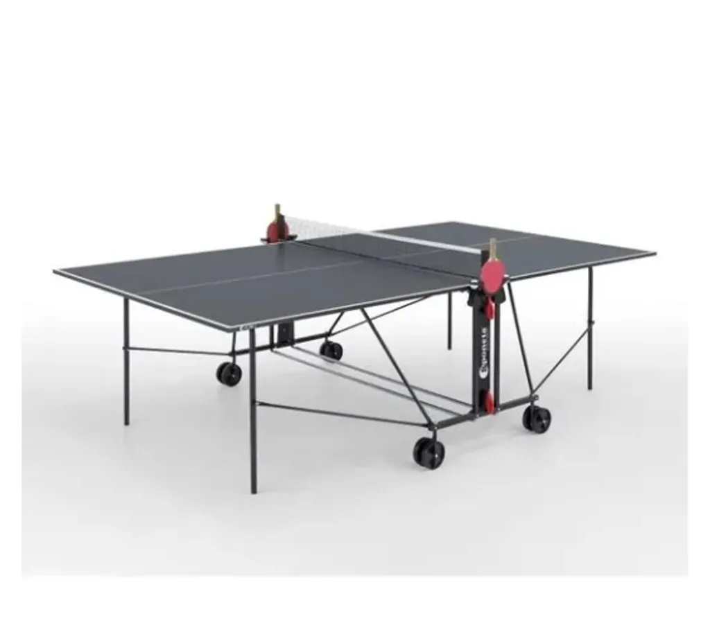 Sponeta Table de Ping-Pong Intérieure Compacte - Coloris Gris et Noir