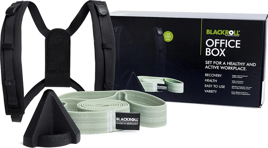 Set d'auto-massage BLACKROLL OFFICE BOX 2.0 kit fascias complet S/M/L