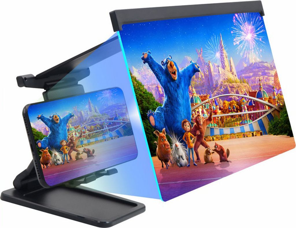 Handy Verstärker L20 Verhindern Blue-ray 3D Vergrößerung Halterung Smartphone Bildschirmständer schwarz