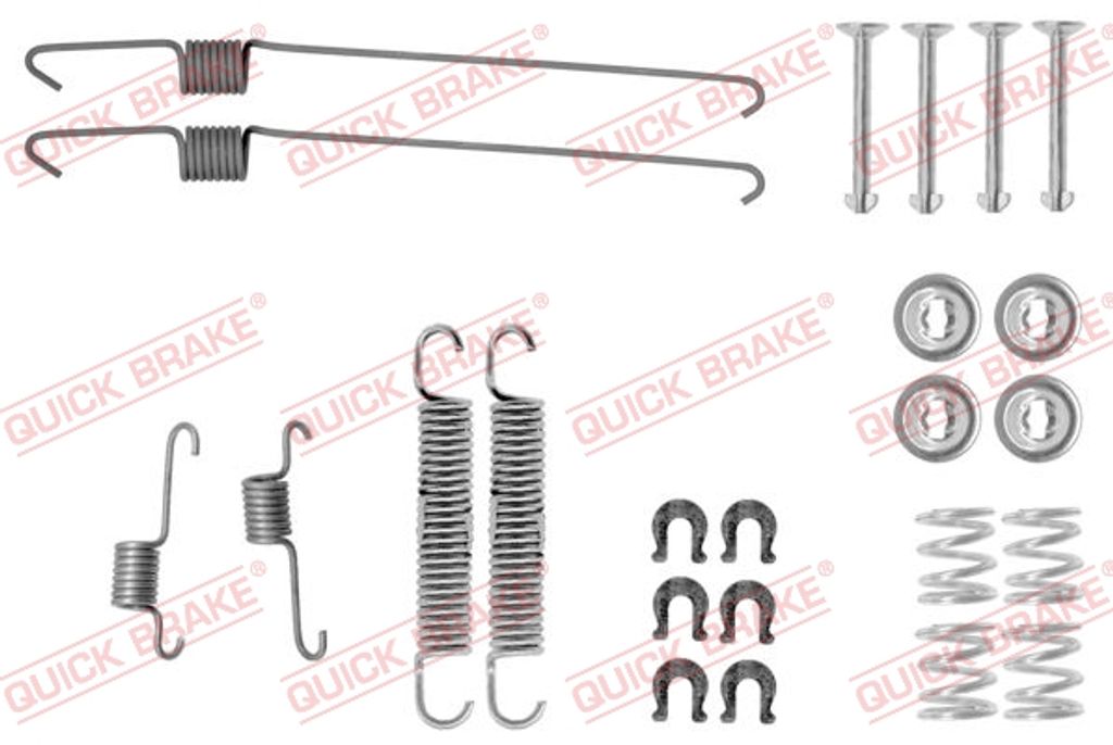 QUICK BRAKE Zubehörsatz Bremsbacken 105-0001 Hinten für SUZUKI IGNIS II