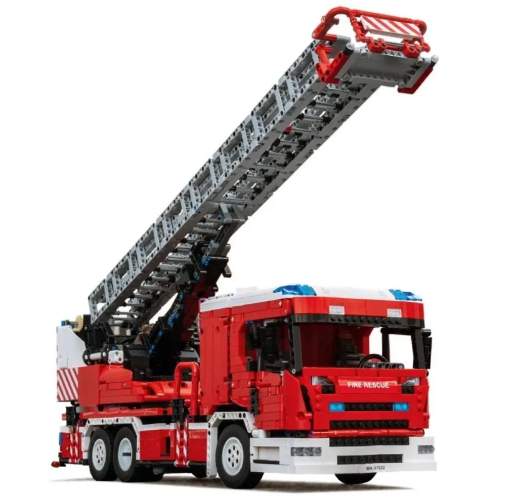 Grand Camion de Pompiers Télécommandé en Kit de Construction 4886 Pièces - 12