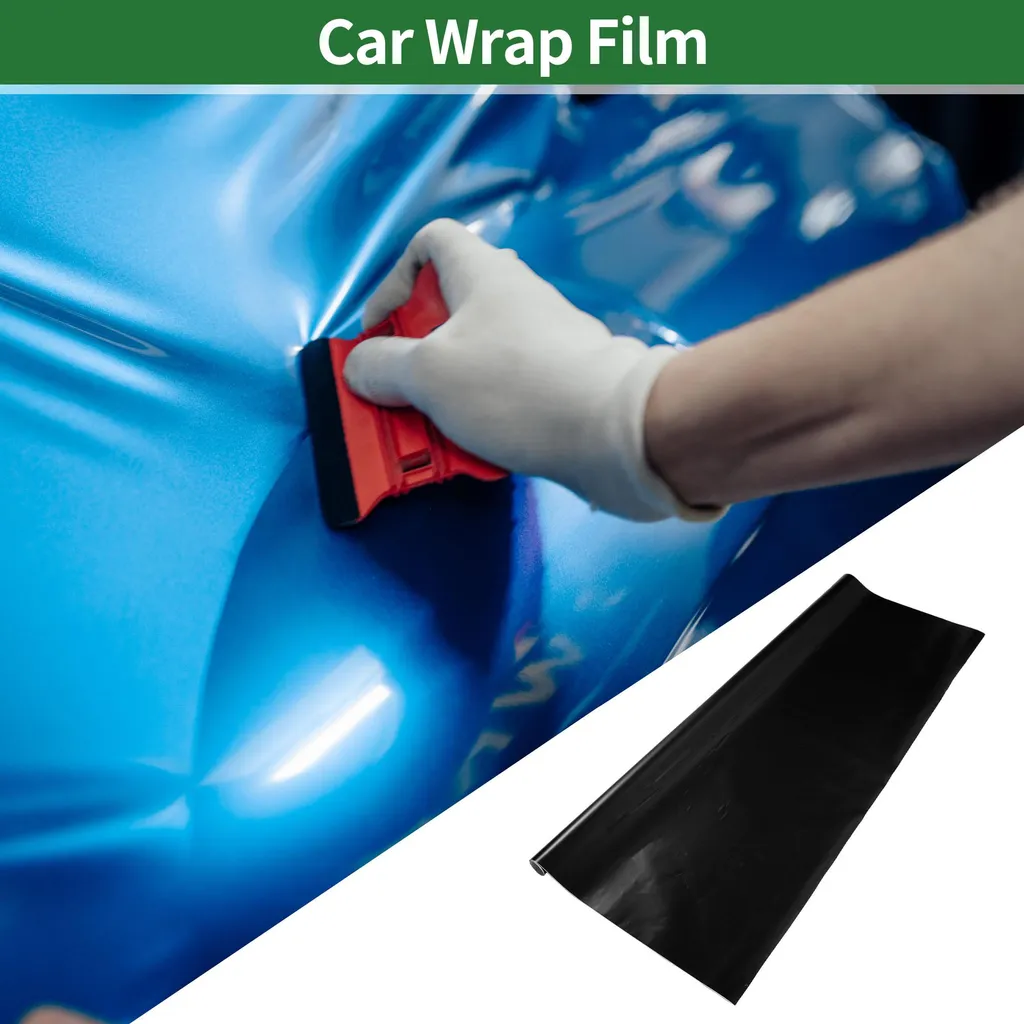 Film covering noir mat pour envelopper voiture protection carrosserie