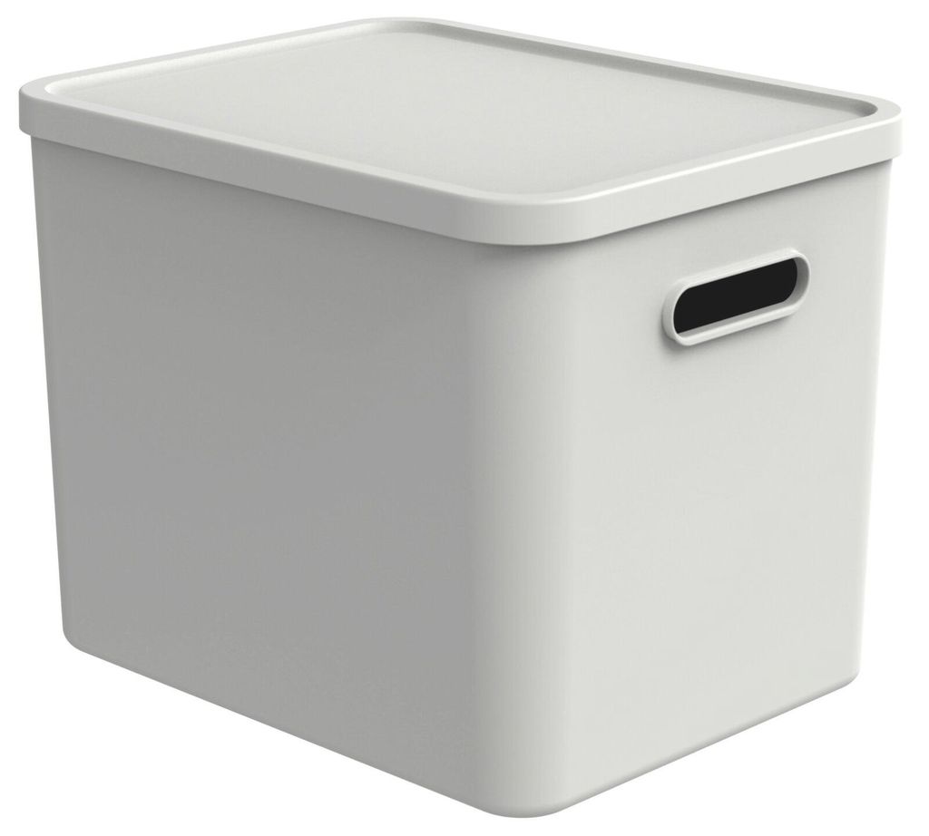 Caja de almacenamiento - 27 litros - Blanca - Plástico - Imagen del producto 