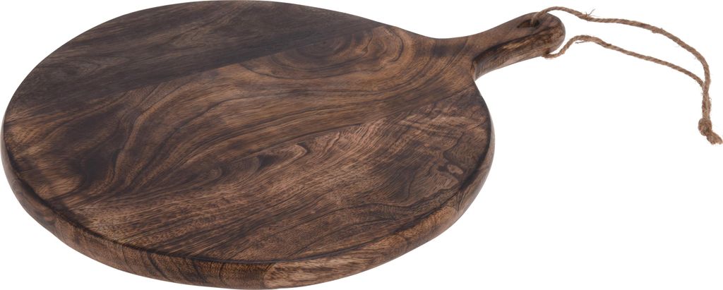 Kulaté servírovací prkénko, mangové dřevo, 40 cm Obrázek produktu 