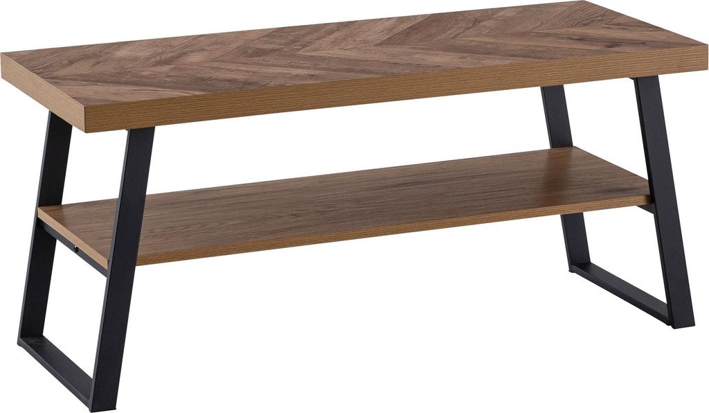 WOHNLING Couchtisch 100x40x41 cm Sofatisch Braun mit Produktbild 