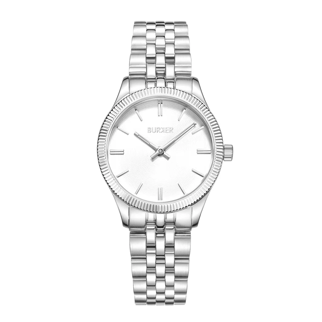 Burker Ruby Jr. Silver - Orologio Professionale Donna 33mm Piatto - 10