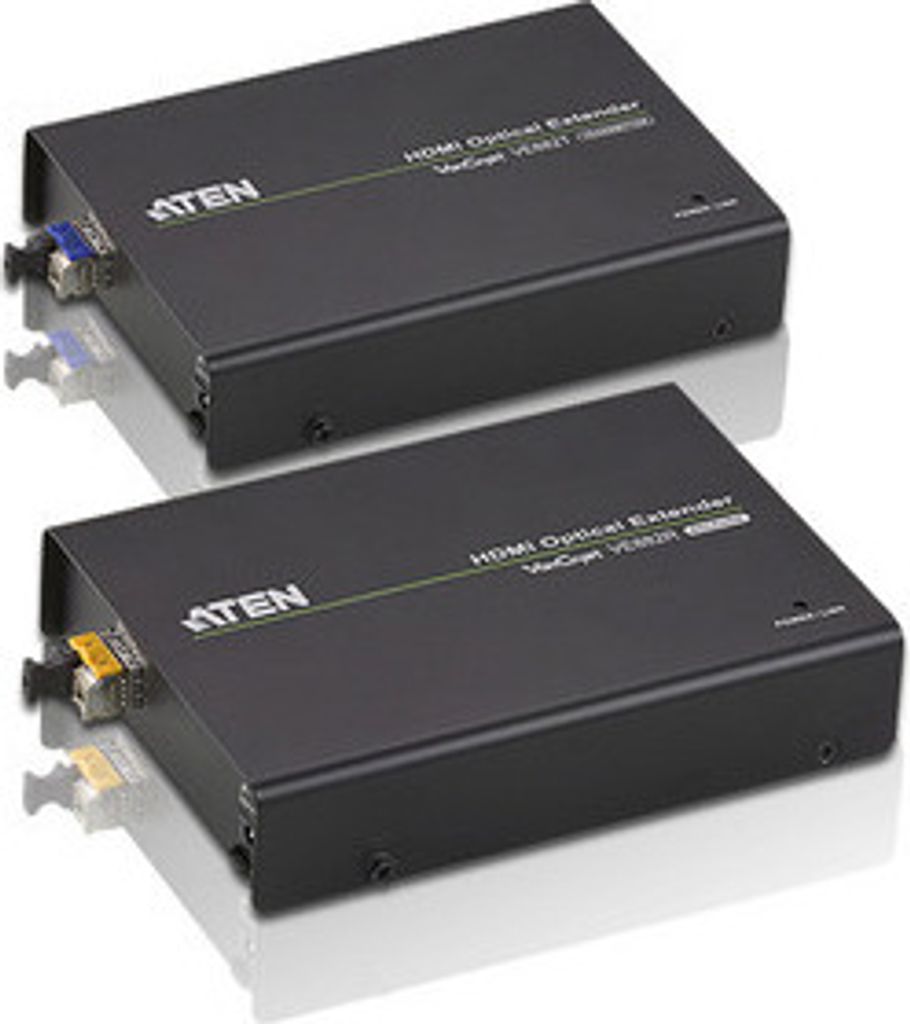 ATEN Optischer HDMI-Extender (1080p bei 600 m), 1920 x 1080 Pixel, AV-Sender & -Empfänger, 600 m, Kabelgebunden, 3D, HDCP