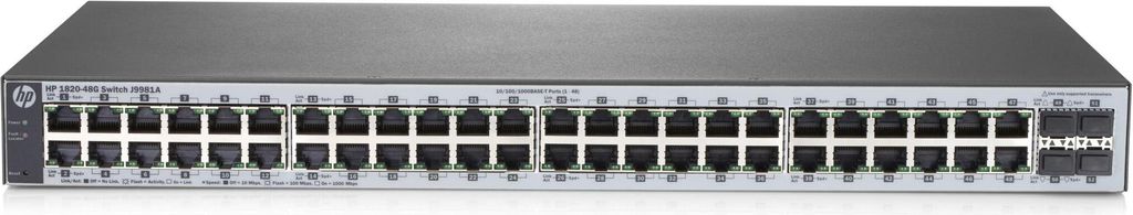 HPE 1820-48G, Zarządzany, L2, Gigabit Ethernet Zdjęcie produktu 