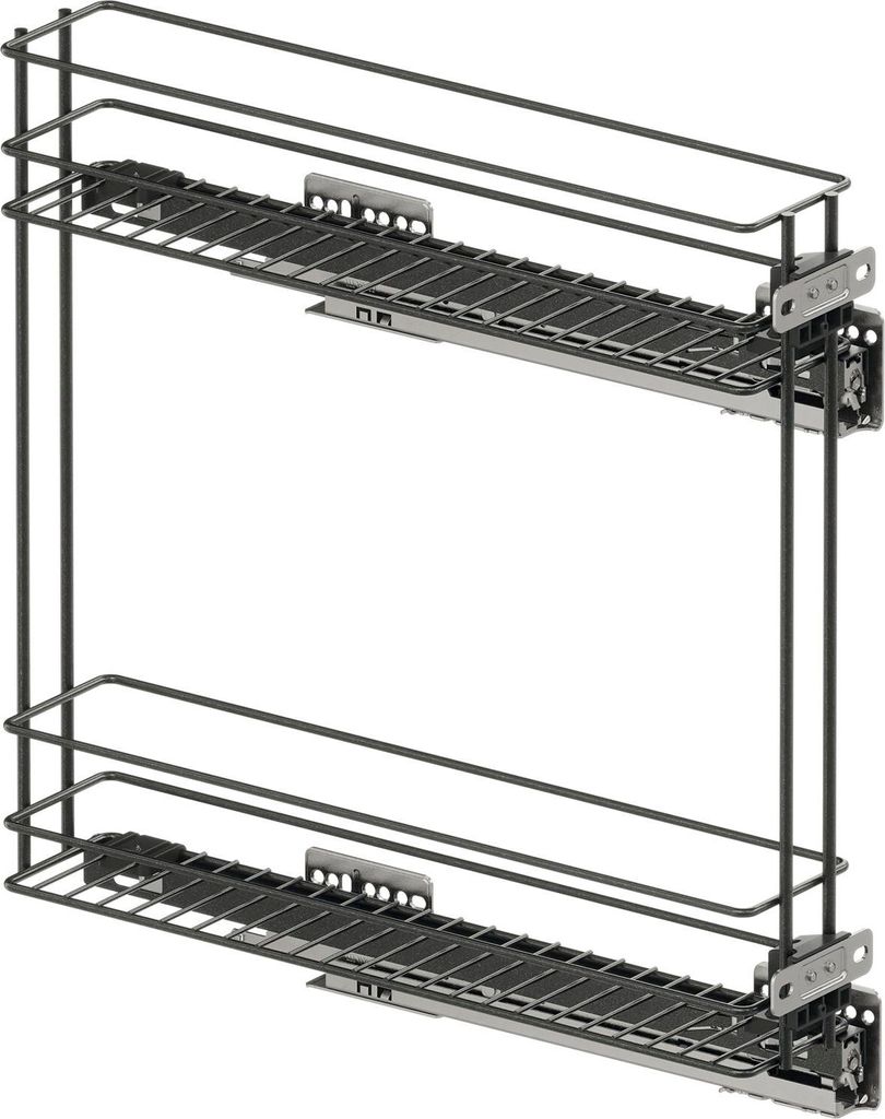 Vauth-Sagel VS SUB Slim Drahtkorb Classic - Rack Unterschrankauszug für KB 150mm - Korbablage aus Stahldraht, Stahl lava