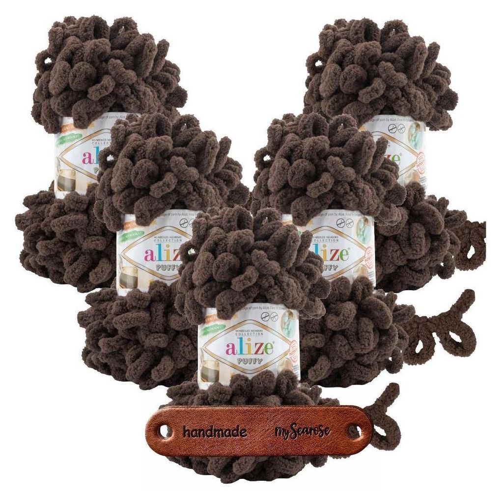ALIZE Puffy Strickgarn 534, 5 Stück, Stricken ohne Nadeln, Produktbild 