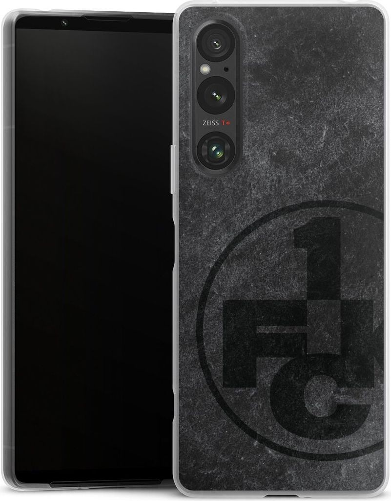DeinDesign Slim Hülle für Sony Xperia 1 V Silikon Case Ultra Dünn Handyhülle 1. FC Kaiserslautern 1. FCK Beton