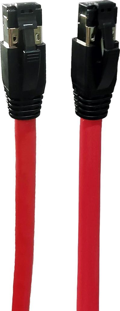 MicroConnect CAT8.1 S/FTP 5 m, rot, geschirmt, LSZH, AWG 24