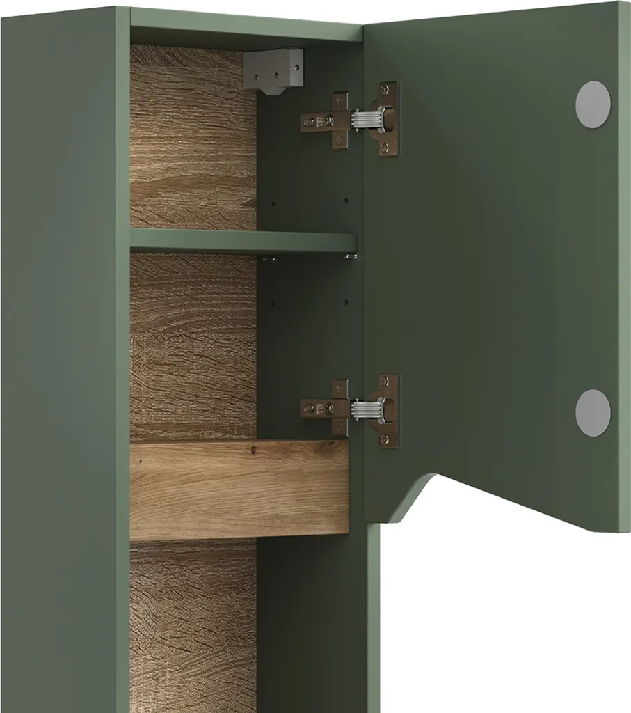 Mobiletto Vicco Marelle Verde/Artigianale: Eleganza per il tuo Bagno - 5