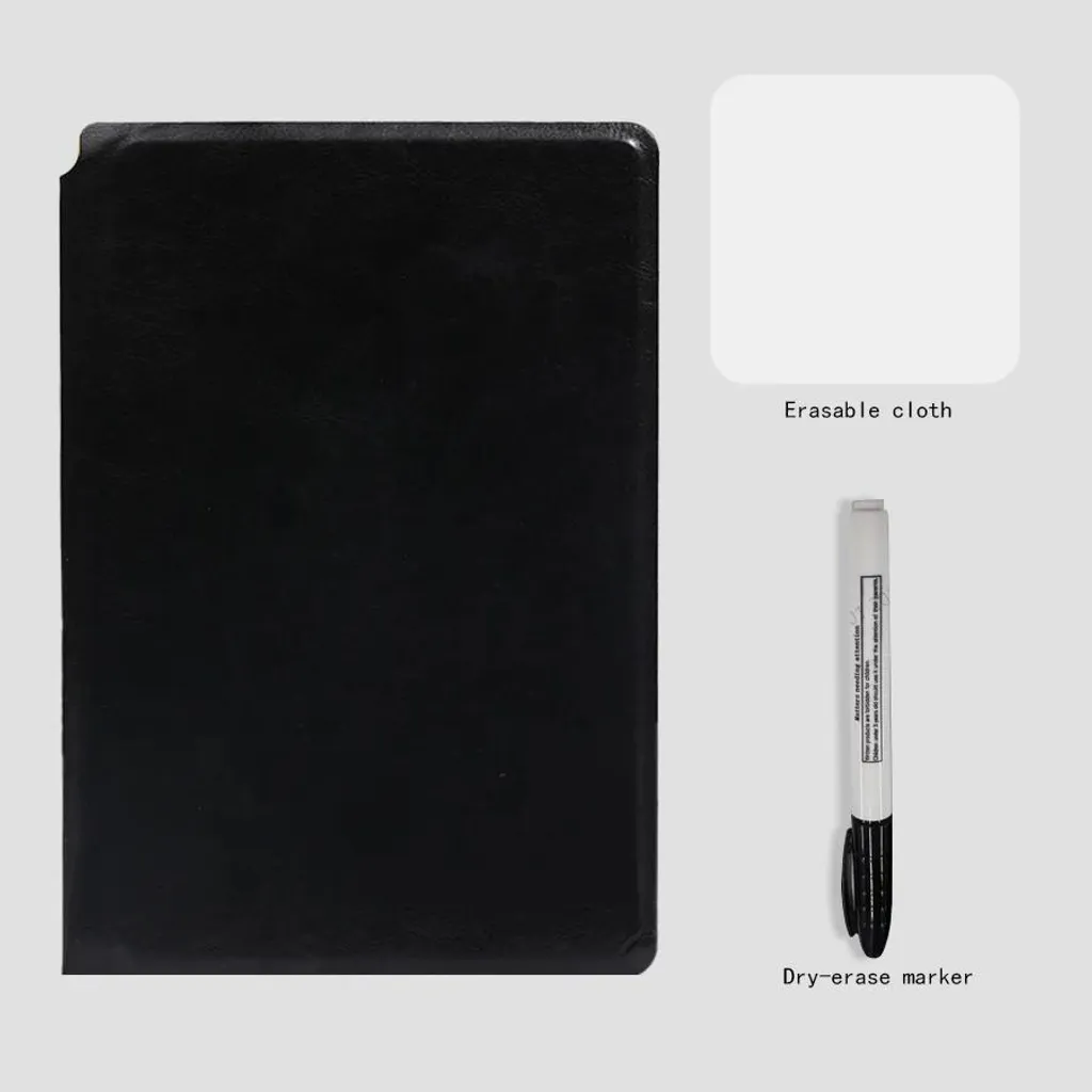 Bloc-notes A5 blanc réutilisable fini le gaspillage avec 2 stylos