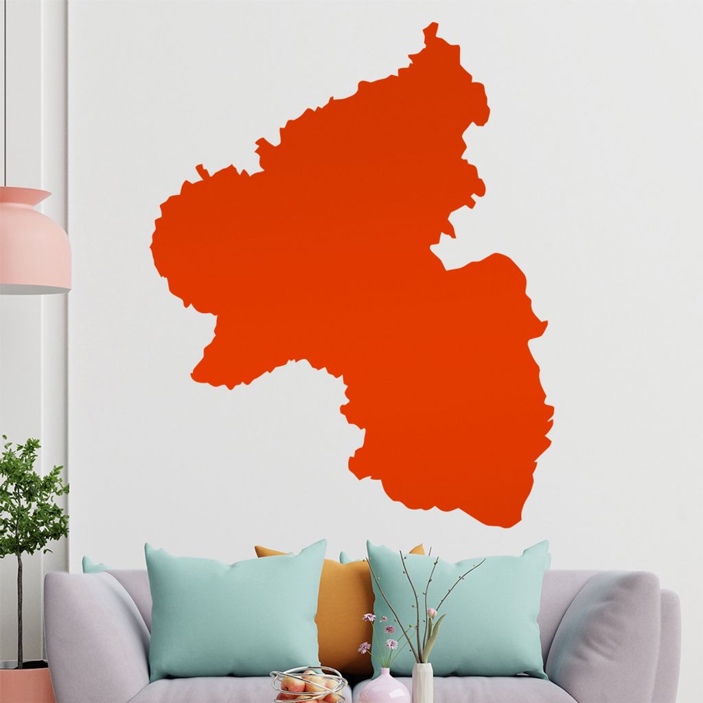KIWISTAR Bundesland Rheinland-Pfalz - Mainz Nürburgring Wandtattoo in 6 Größen - Wandaufkleber Wall Sticker - Dekoration, Küche, Wohnzimmer, Sc...
