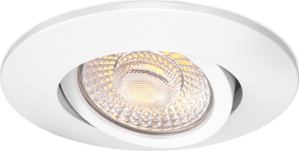 Ledvion - LED Einbaustrahler, Weiß, 3W, CCT 2200K-4000K, Ø86mm, Edelstahl, IP65, Dimmbar