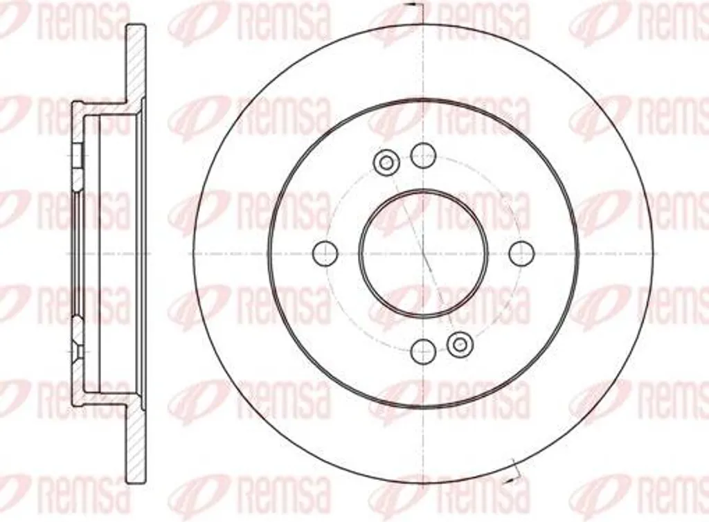 Disque de frein haute performance REMSA 6991.00 compatible 5841107300