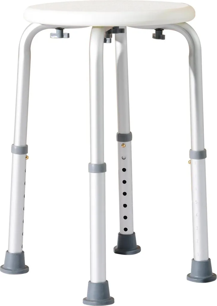 Tabouret de douche pour mobilité réduite - Hauteur réglable et stable