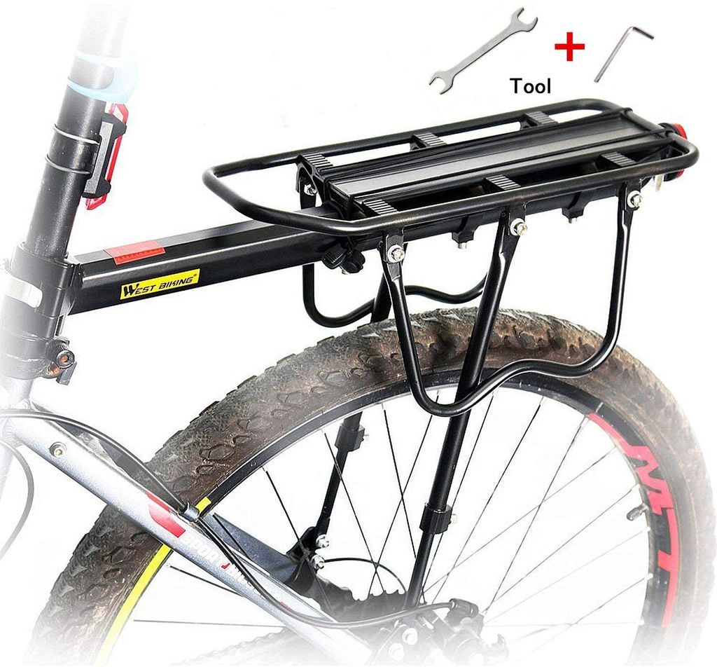 Aufgerüstet Einstellbare Mountainbike Gepäckträger MTB Fahrrad Gepäckträger 