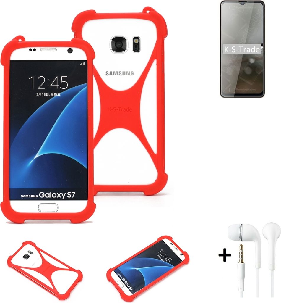 Handy-hülle + Kopfhörer kompatibel mit Cubot Note 20 Schutz-hülle Bumper Silikon Schutz Hülle Cover Case Silikoncase Silikonbumper TPU Softcase