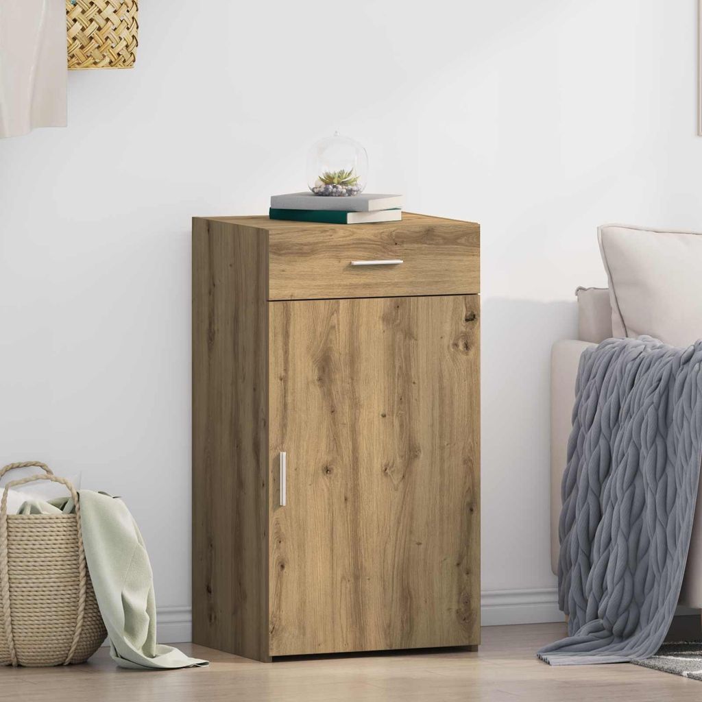 vidaXL Sideboard mit Schubladen Artisan-Eiche 50 x 42,5 x Produktbild 