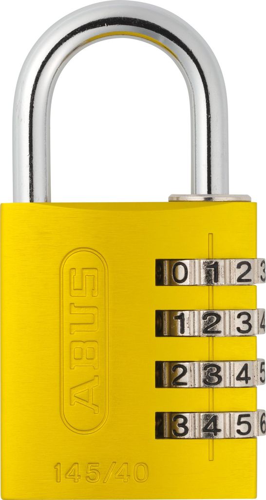 ABUS Zahlenschloss 145/40 in gelb Produktbild 