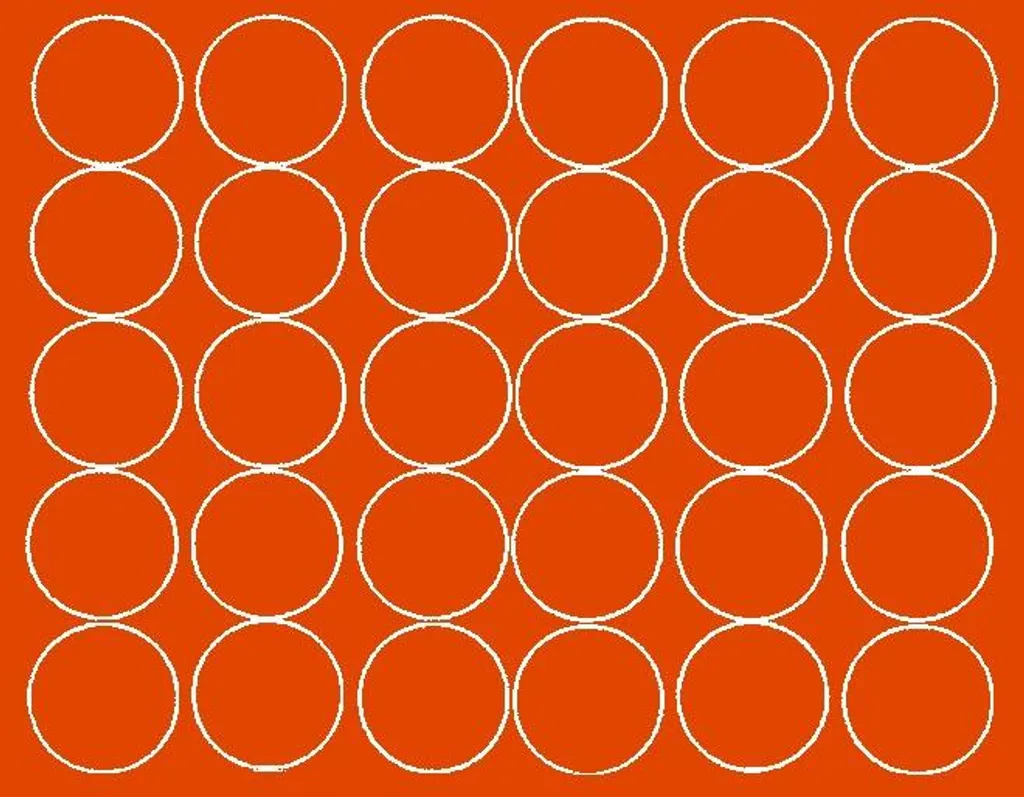 Autocollants ronds orange mat 8 cm - Stickers à pois - Lot de 30 pièces