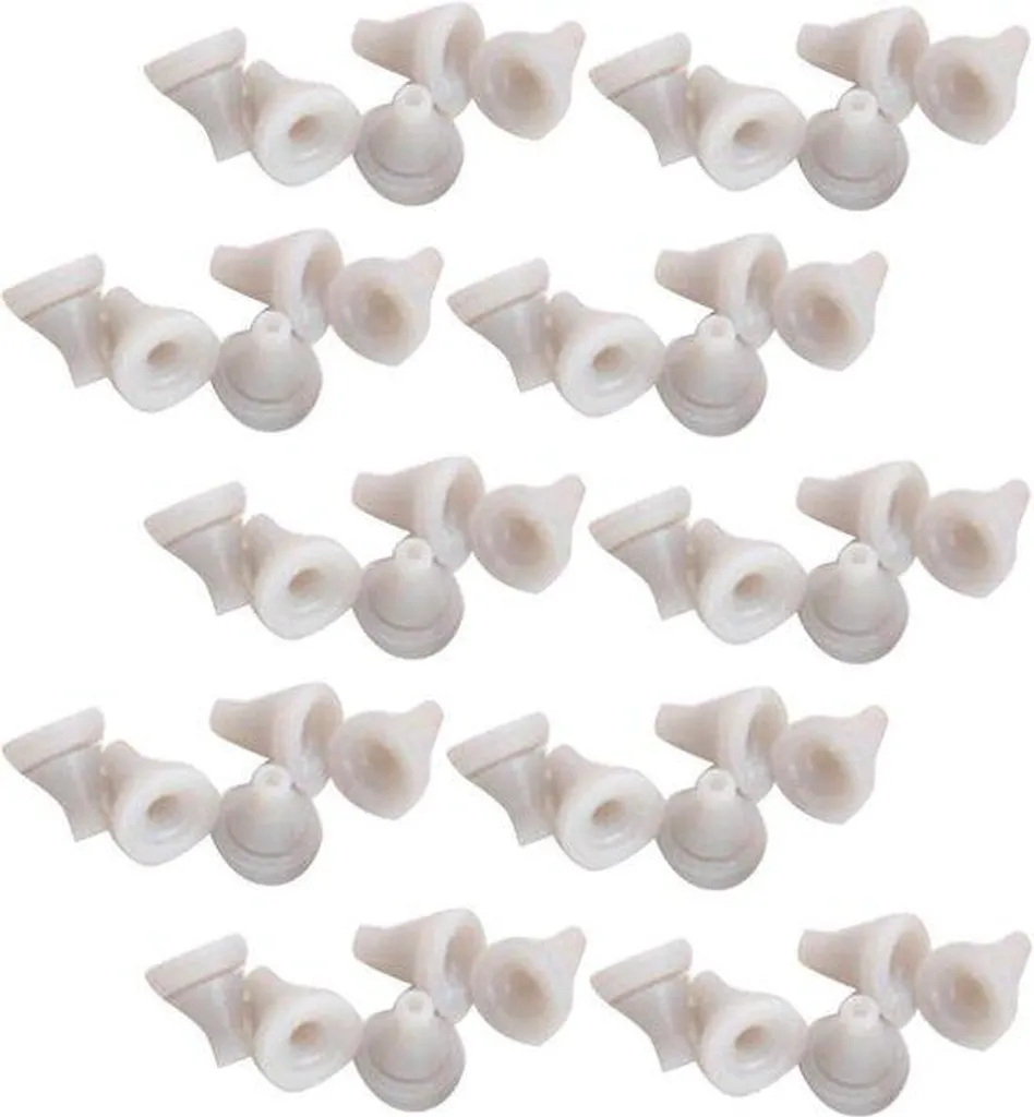 50 Buses de rechange pour douches en silicone - Kit universel multicolore