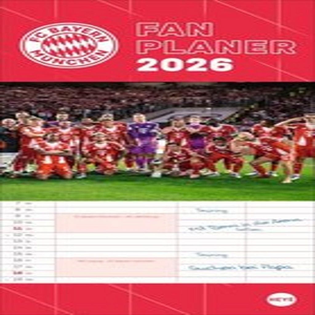 FC Bayern München Fanplaner 2026 Produktbild 