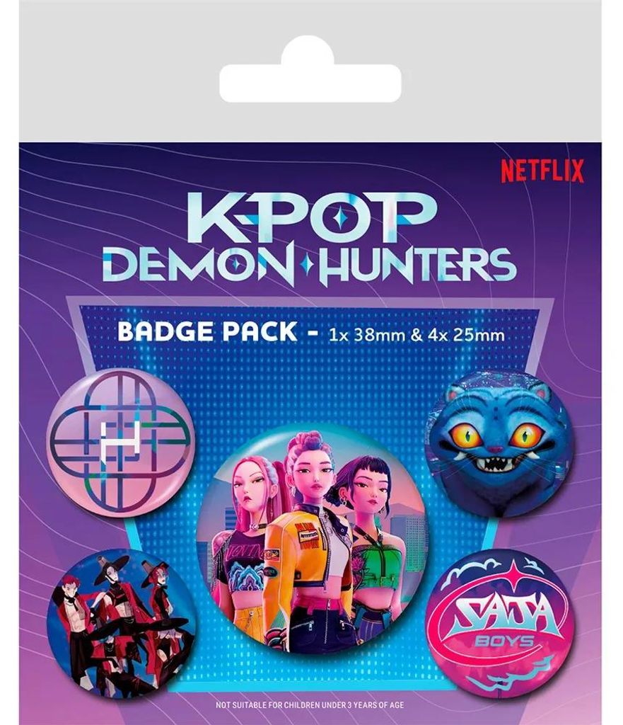 Cyp Brands K-pop Demon Hunters Set De 4 Chapas Stift Produktbild 