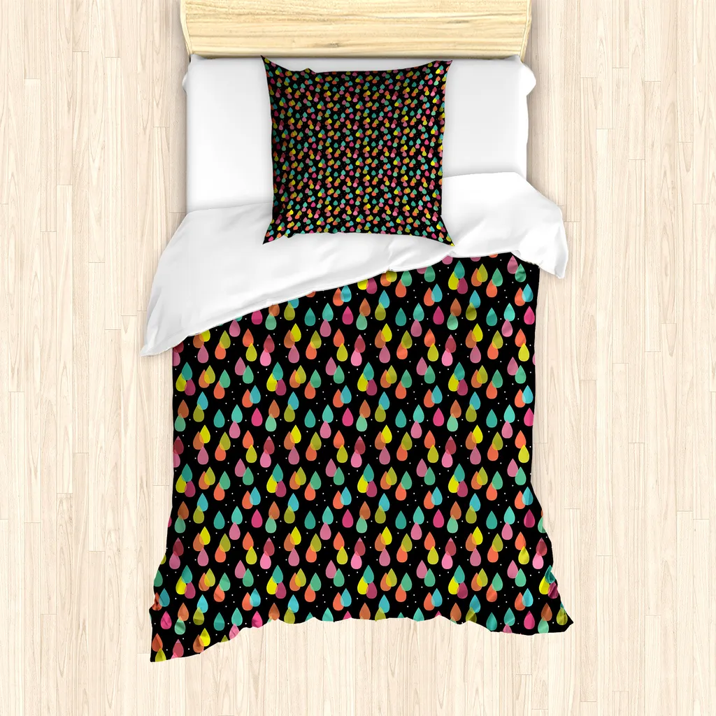 Set Copripiumino ABAKUHAUS 135x200 Astratto Multicolore | Design Unico