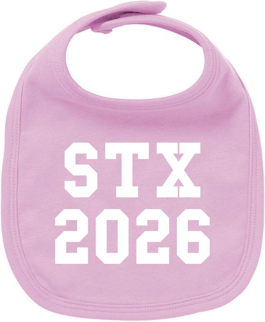 Huuraa Unisex Babylatz STX 2026 Abschluss Dänemark Geschenk Babypink Baumwolle STX 2026 Mitbringsel