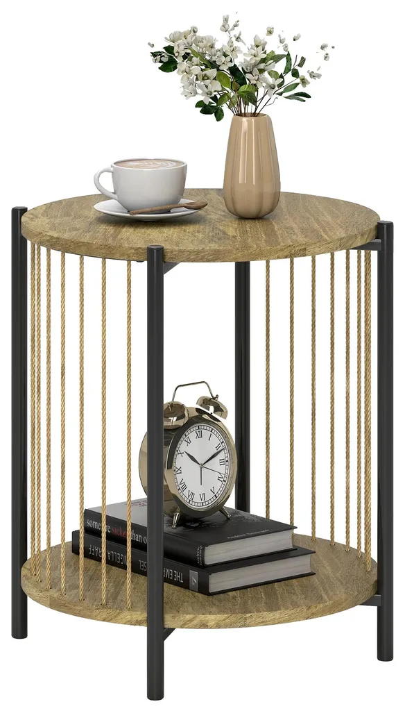 Table d'appoint beige bout de canapé design pour optimiser votre salon