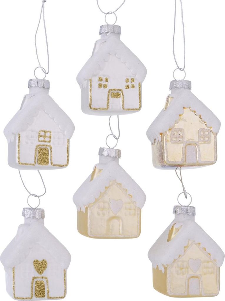 Boltze Gruppe Nellas Haus Weihnachtsanhänger sortiert 6cm (1 Stück)