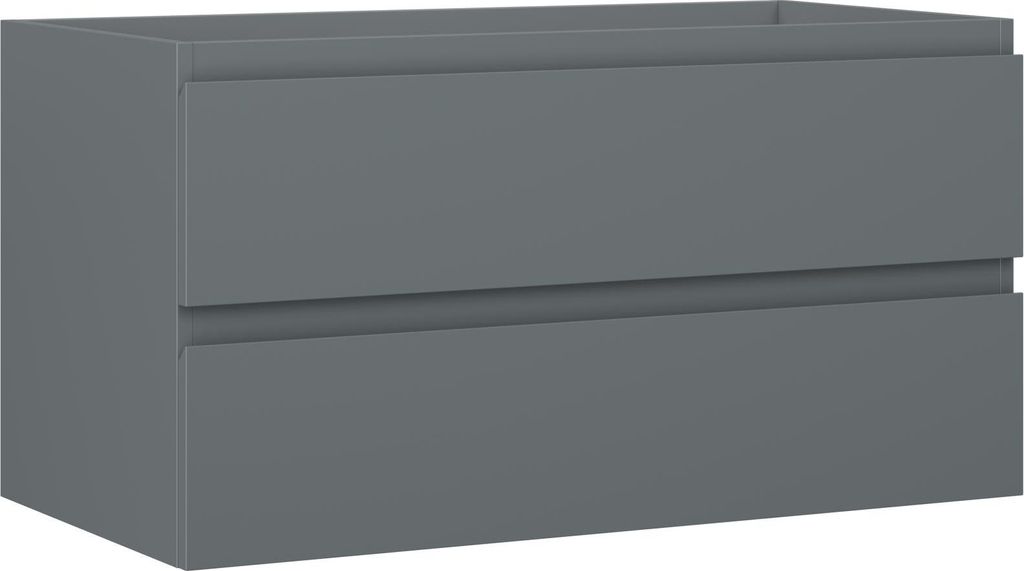 Mexen Orio Badezimmerunterschrank 90 cm, 2 Schubladen, grafit matt - 91A10-09047-2-BFF66