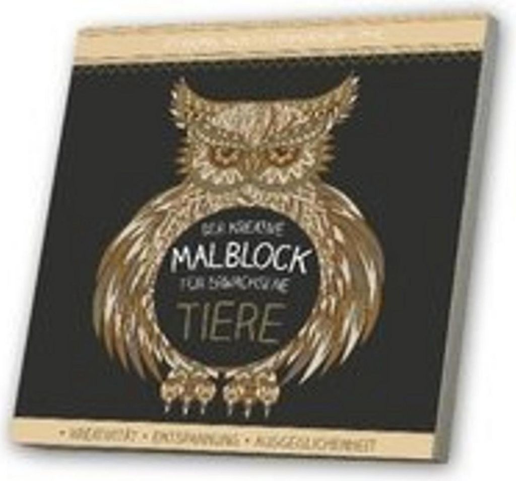 Malblock für Erwachsene mit CD: Tiere 2