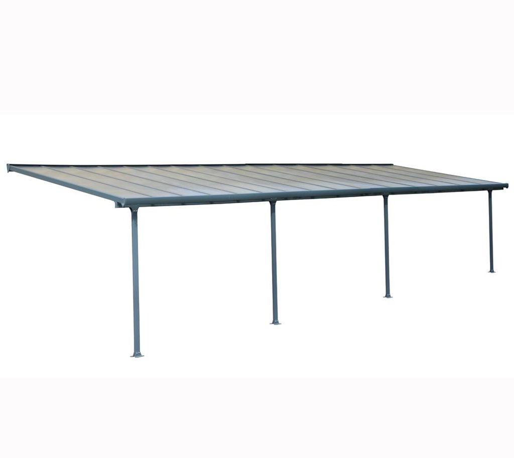 Palram - Canopia Aluminium Terrassenüberdachung Feria Anthrazit 295x915x305 cm