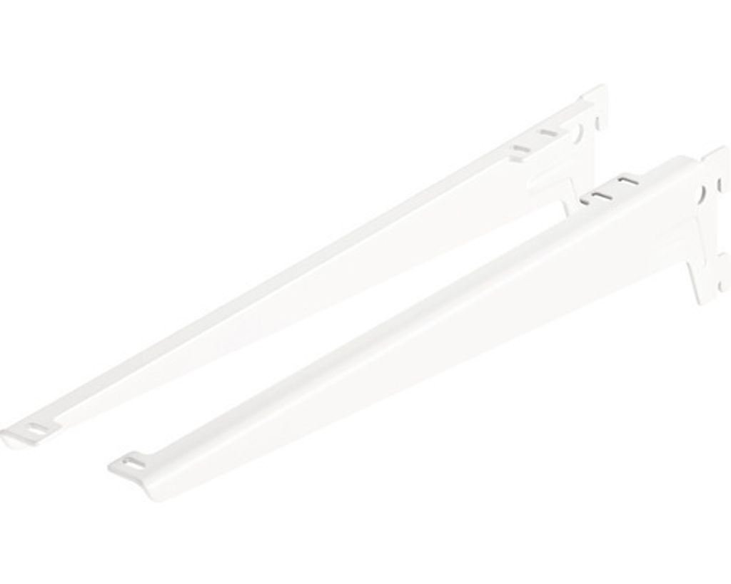 Winkelträger 1-reihig 380 mm weiß 2 Stück Produktbild 