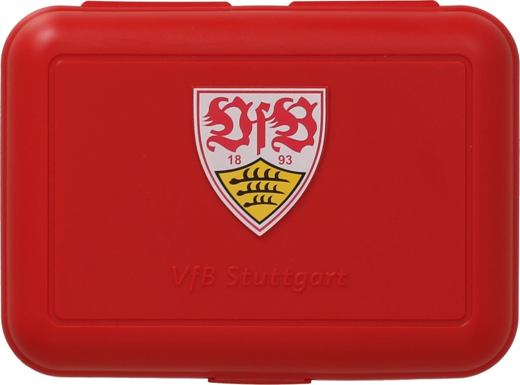 VfB Stuttgart Brotdose mit Logo rot Produktbild 
